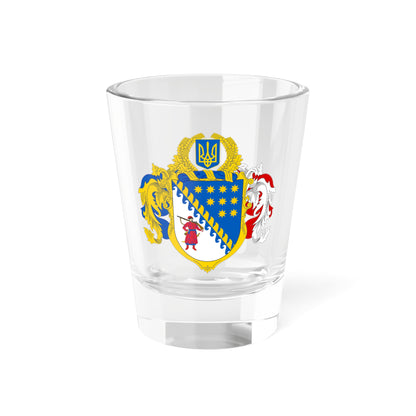 Large Coat of Arms of Dnipropetrovsk Oblast (Ukraine) (Coat of Arms) Shot Glass 1.5oz