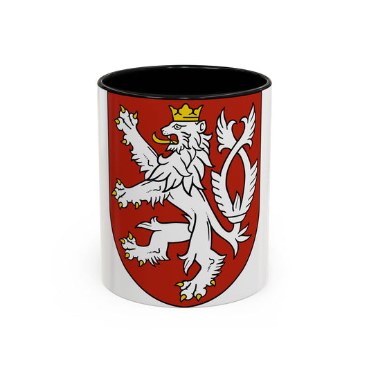 Small coat of arms of the Czech Republic - Accent Coffee Mug