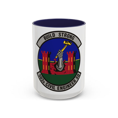 502d Civil Engineer Squadron (U.S. Air Force) Accent Coffee Mug