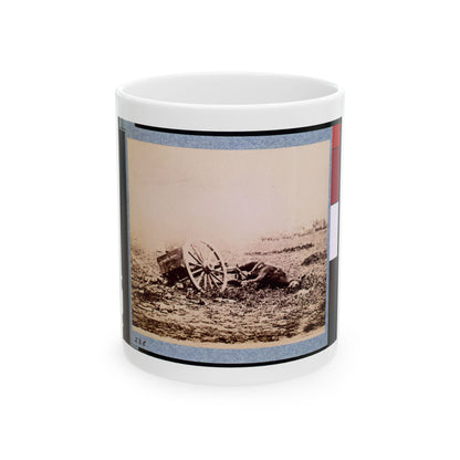 Dead Horse On Battlefield, Gettysburg, Pennsylvania (U.S. Civil War) White Coffee Mug