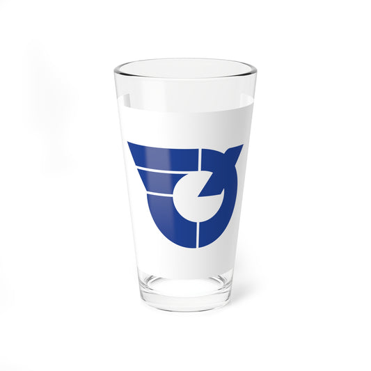 Flag of Shime Fukuoka (Japan) Pint Glass 16oz