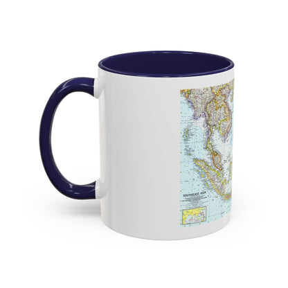 Asia - Southeast (1961) (Map) Accent Coffee Mug