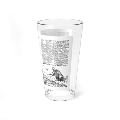 The Forgotten Heroes of Robert E. Howard, Mediascene No. 15-1975 (Magazine Illustration) Pint Glass 16oz