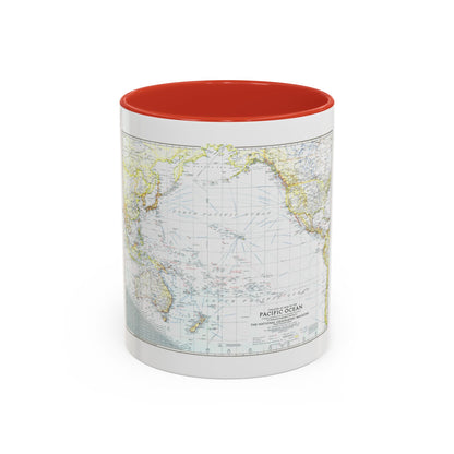 Pacific Ocean - Theater of War (1942) (Map) Accent Coffee Mug