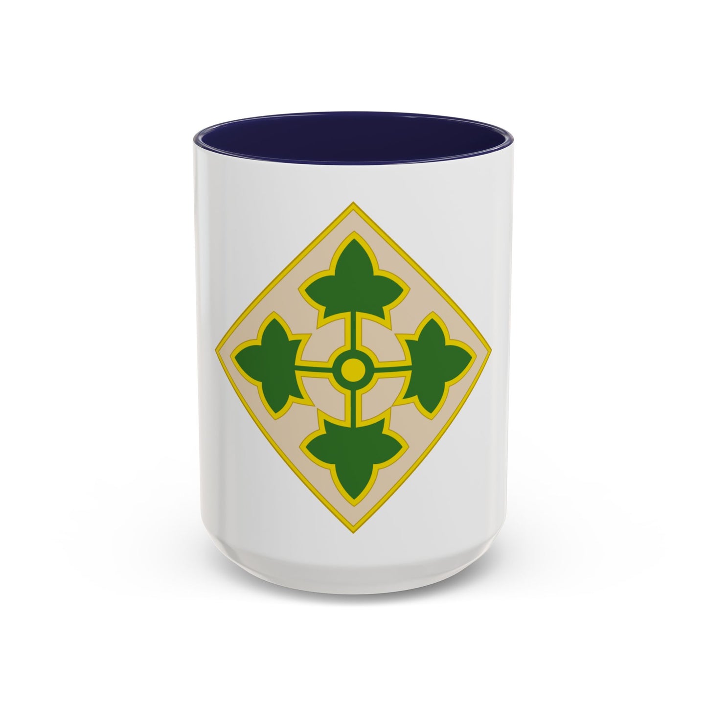 4th Infantry Division CSIB2 (U.S. Army) Accent Coffee Mug