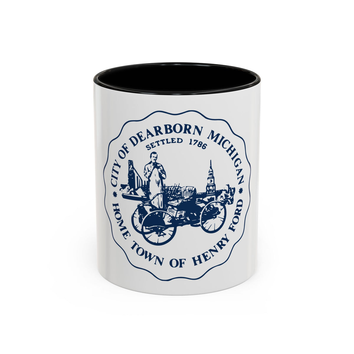 Seal of Dearborn Michigan - Accent Coffee Mug
