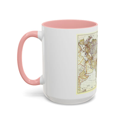 Asia and Adjacent Areas (1951) (Map) Accent Coffee Mug