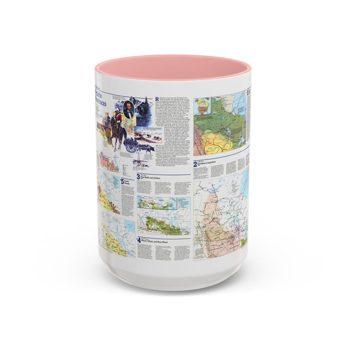 Canada - Prairie Provinces 2 (1995) (Map) Accent Coffee Mug