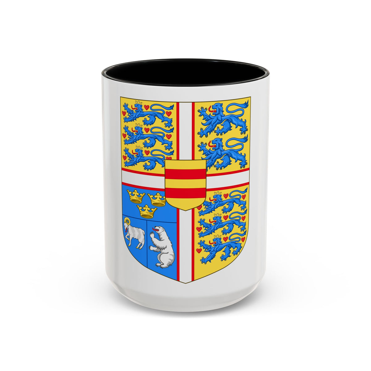 Royal arms of Denmark - Accent Coffee Mug