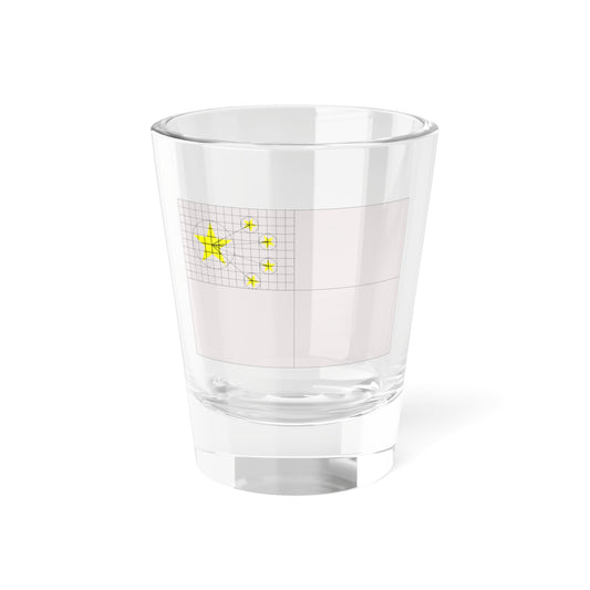 Construction sheet of Flag of the Peoples Republic of China (China) Shot Glass 1.5oz