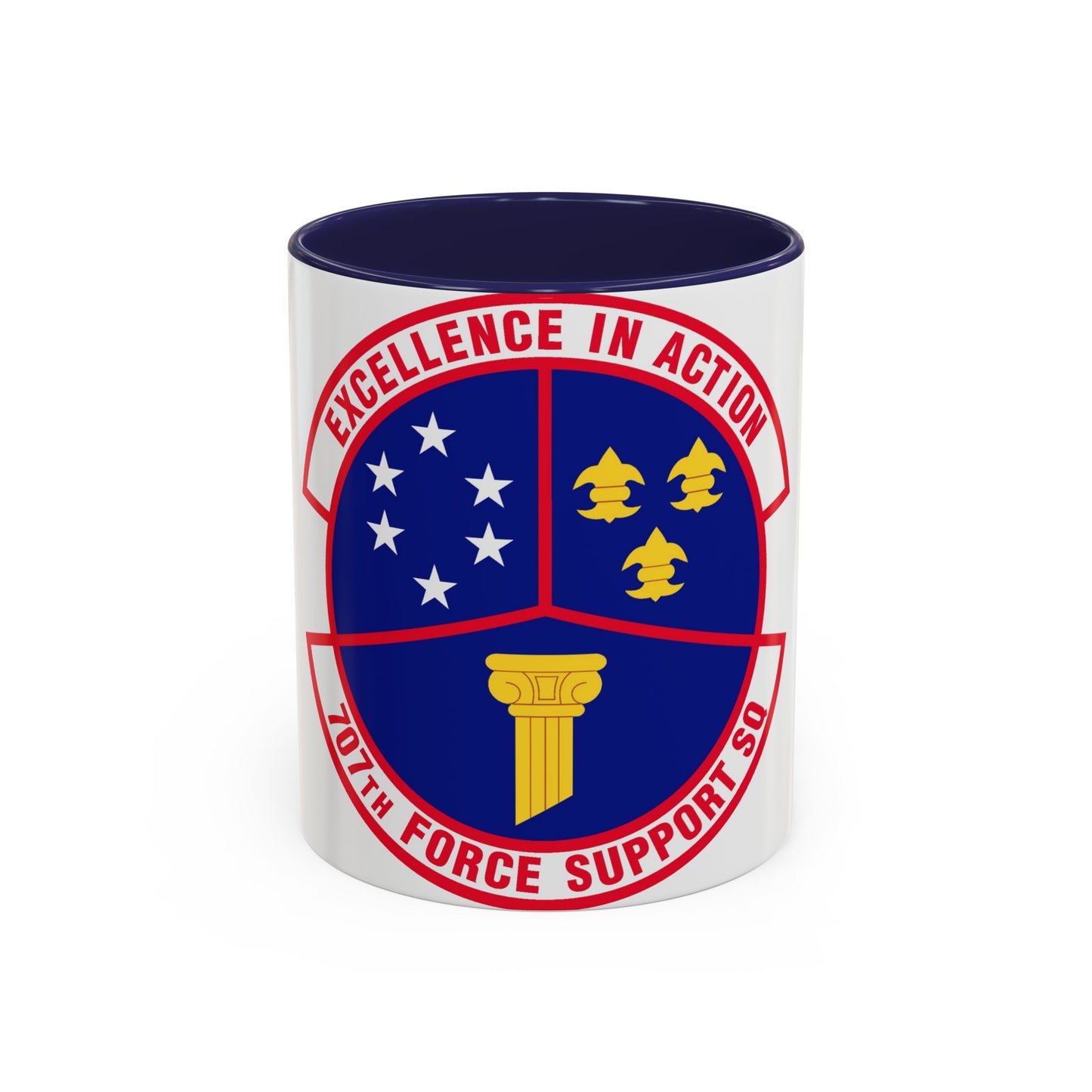 707 Force Support Squadron AFISRA (U.S. Air Force) Accent Coffee Mug