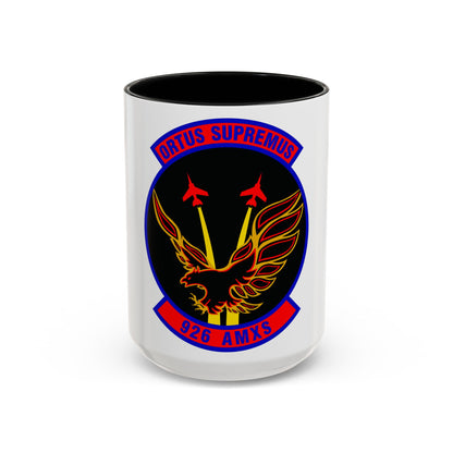 926 Aircraft Maintenance Squadron AFRC (U.S. Air Force) Accent Coffee Mug