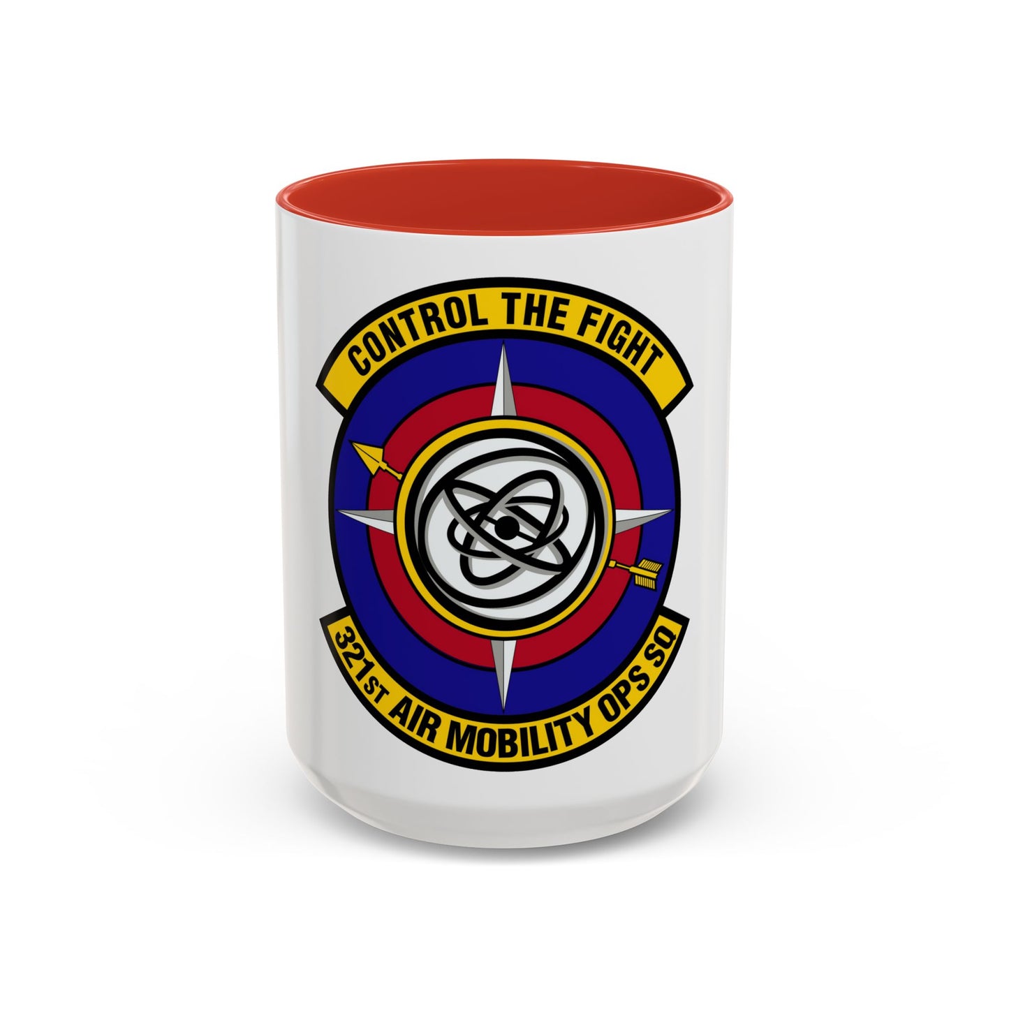 321 Air Mobility Operations Squadron (U.S. Air Force) Accent Coffee Mug