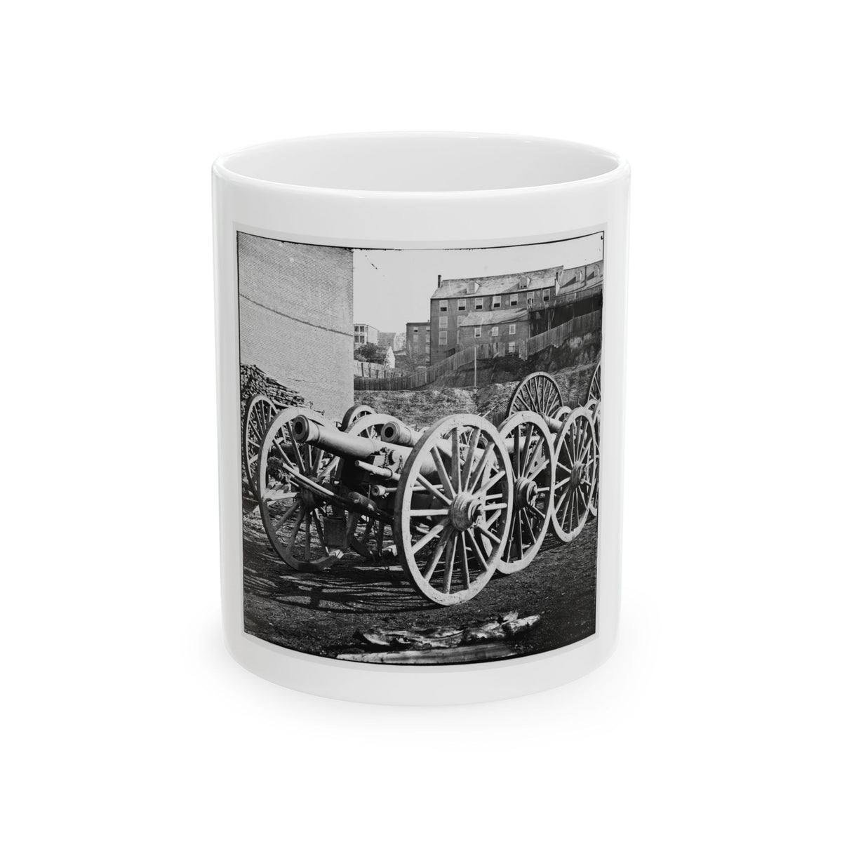 Unknown Location. 6-Pdr. Field Gun, Model 1841 (U.S. Civil War) White Coffee Mug