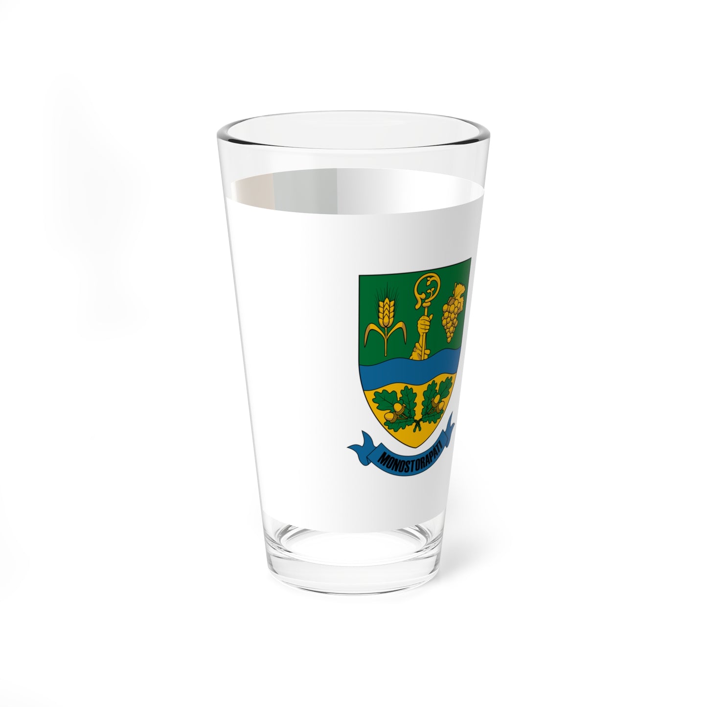 Flag of Monostorapati (Hungary) Pint Glass 16oz