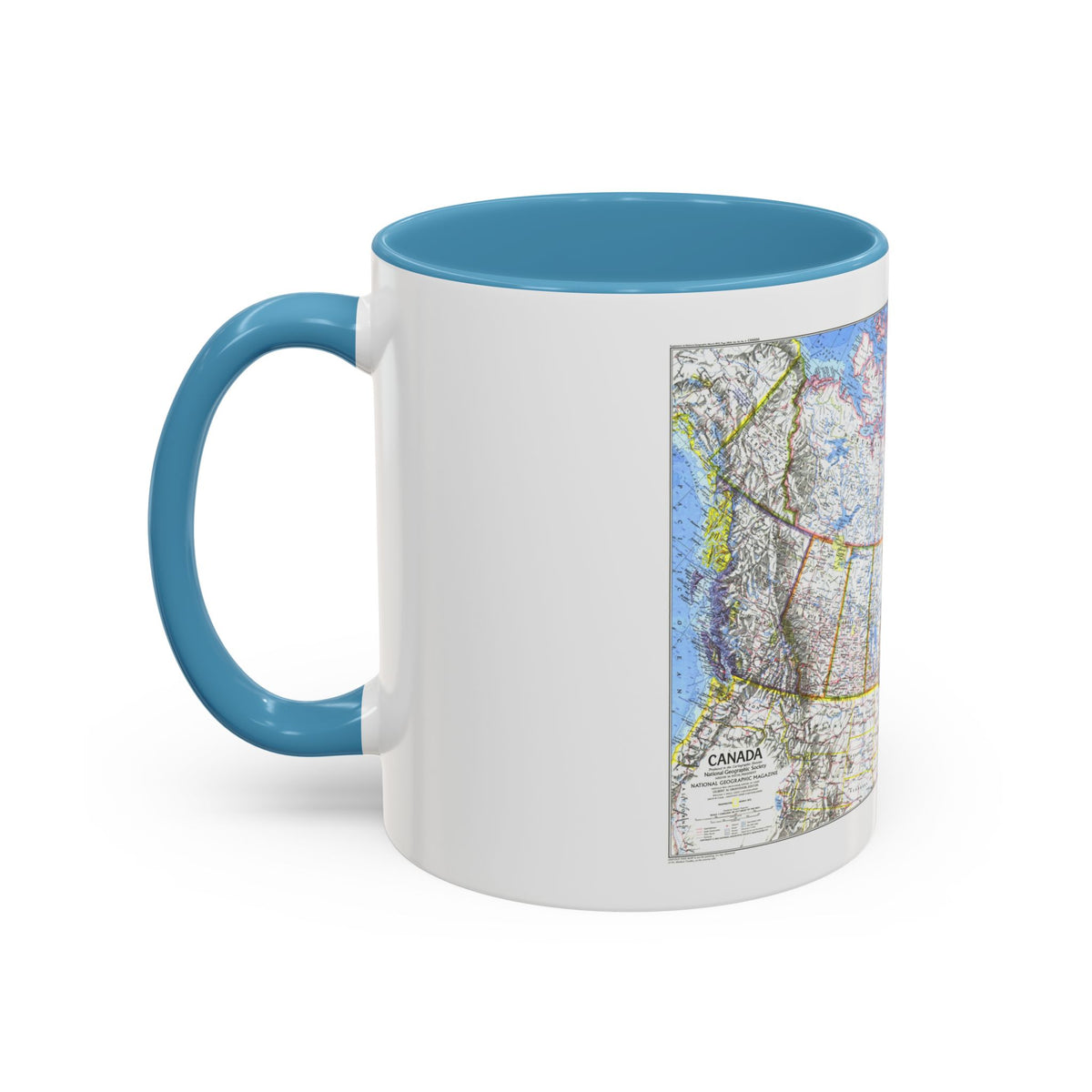 Canada (1972) (Map) Accent Coffee Mug