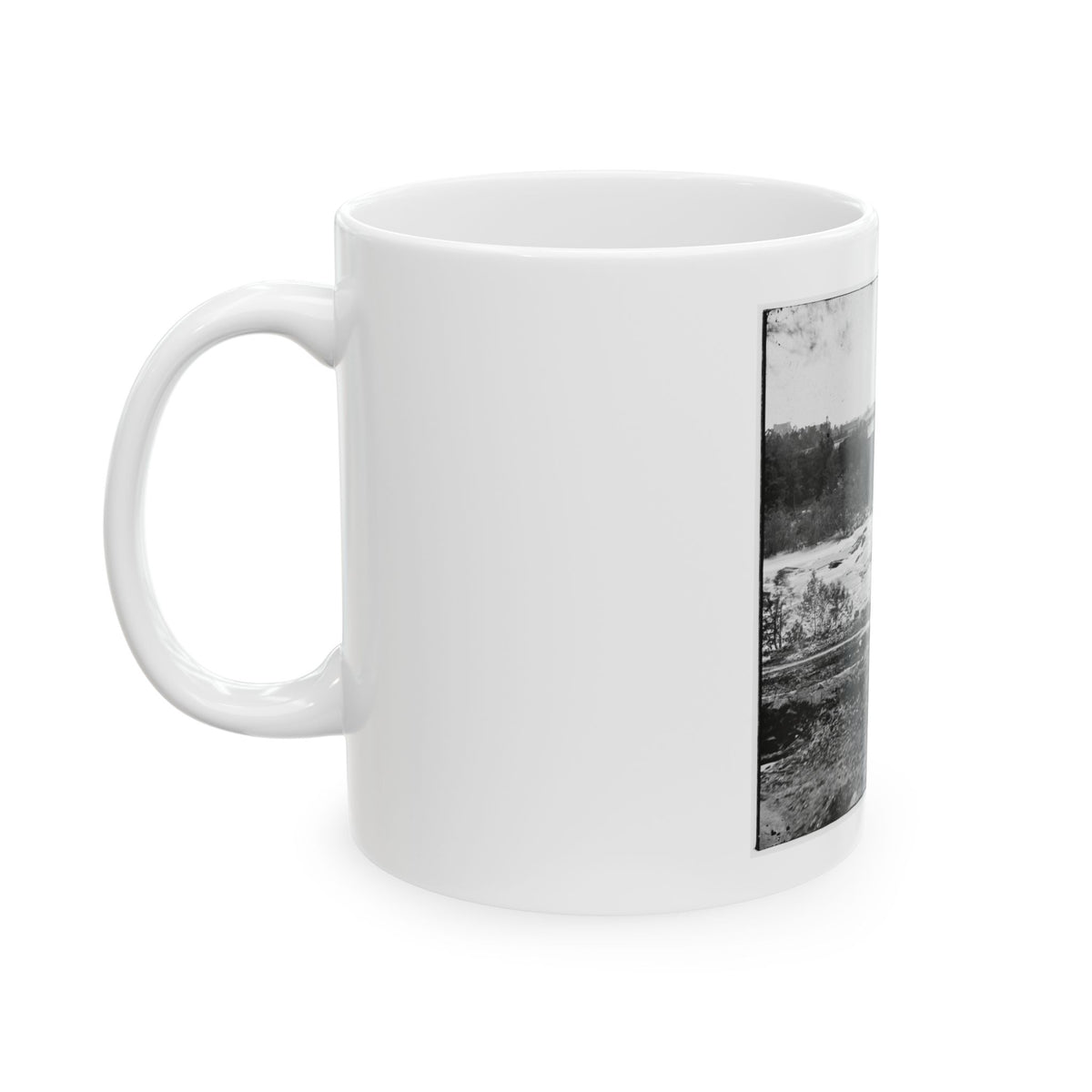 View On The James River, Looking Toward Manchester, Richmond, Va. (U.S. Civil War) White Coffee Mug