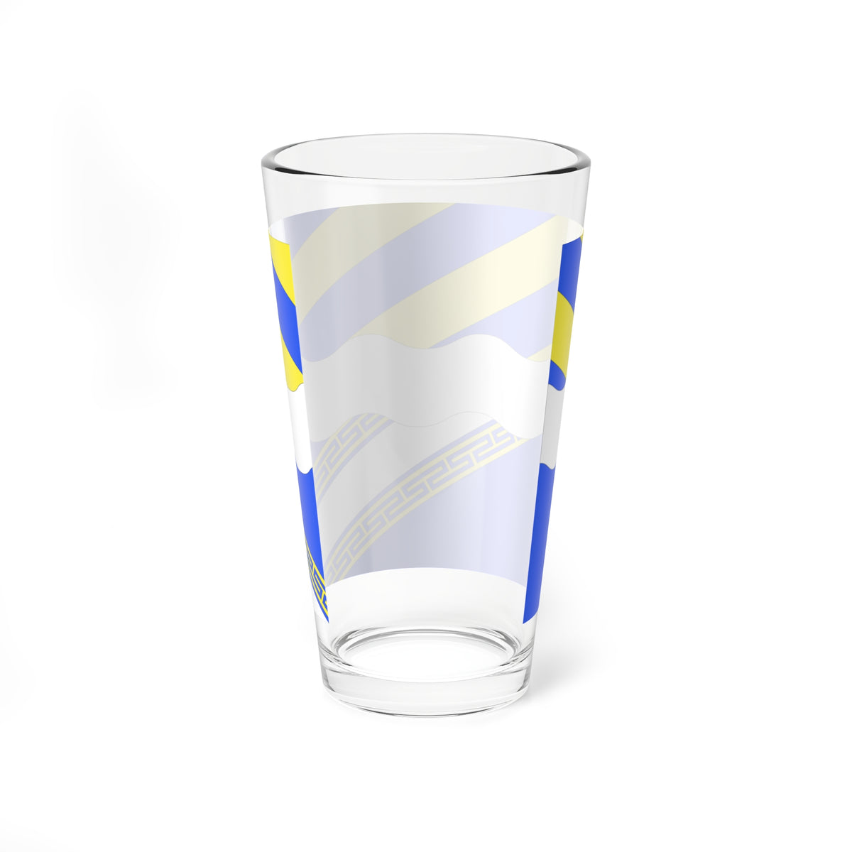 Drapeau fr departement Aisne (France) Pint Glass 16oz