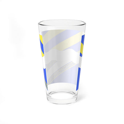 Drapeau fr departement Aisne (France) Pint Glass 16oz