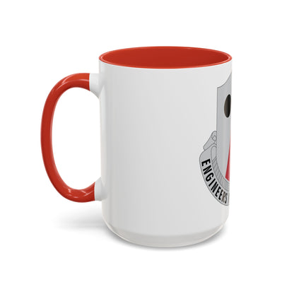 980 Engineer Battalion (U.S. Army) Accent Coffee Mug