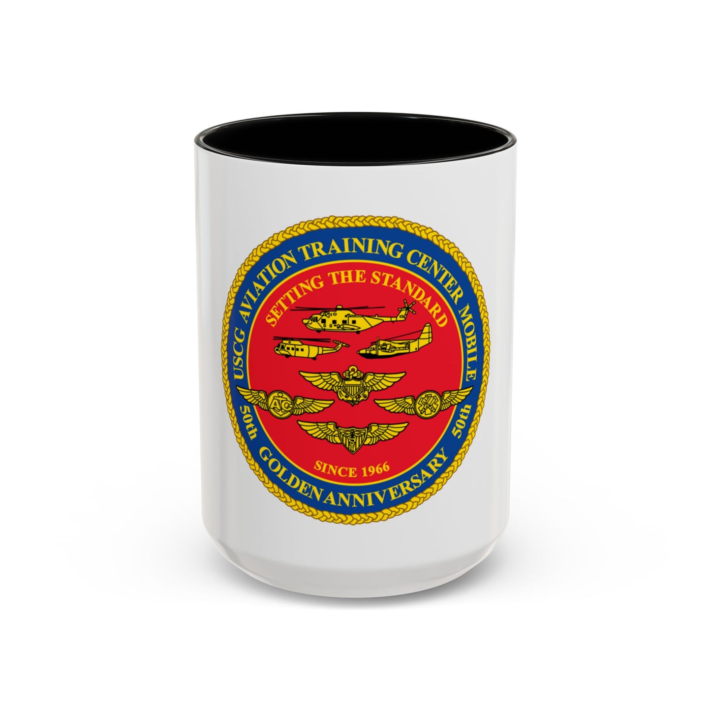 USCG Aviation Training Center Mobile (U.S. Coast Guard) Accent Coffee Mug