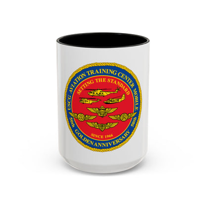 USCG Aviation Training Center Mobile (U.S. Coast Guard) Accent Coffee Mug