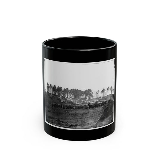 Brandy Station, Virginia. Guard Mount Of 114th Pennsylvania Infantry (1st Division, 3d Corps) (U.S. Civil War) Black Coffee Mug