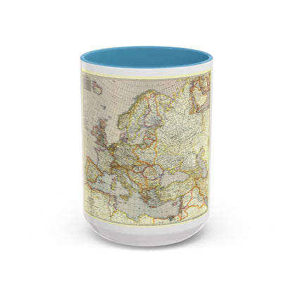 Europe and the Near East (1943) (Map) Accent Coffee Mug