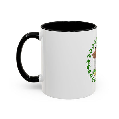 Coat of arms of Belize - Accent Coffee Mug