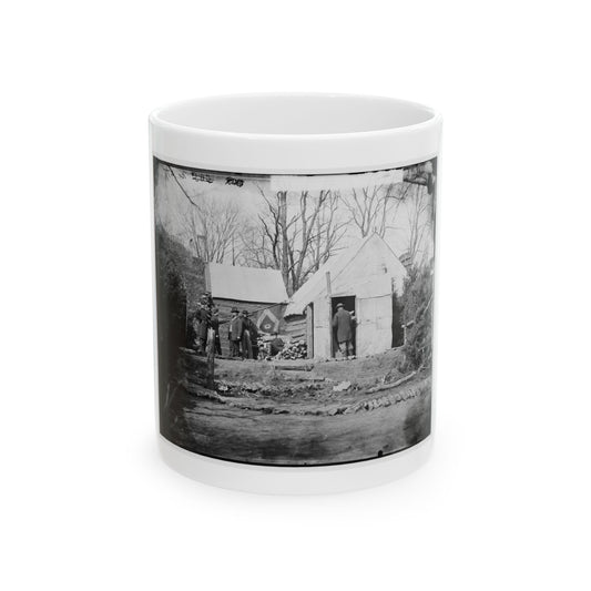 Brandy Station, Virginia. Winter Quarters Of Col. J.B. Howard, Chief Quartermaster, 3d Army Corps (U.S. Civil War) White Coffee Mug