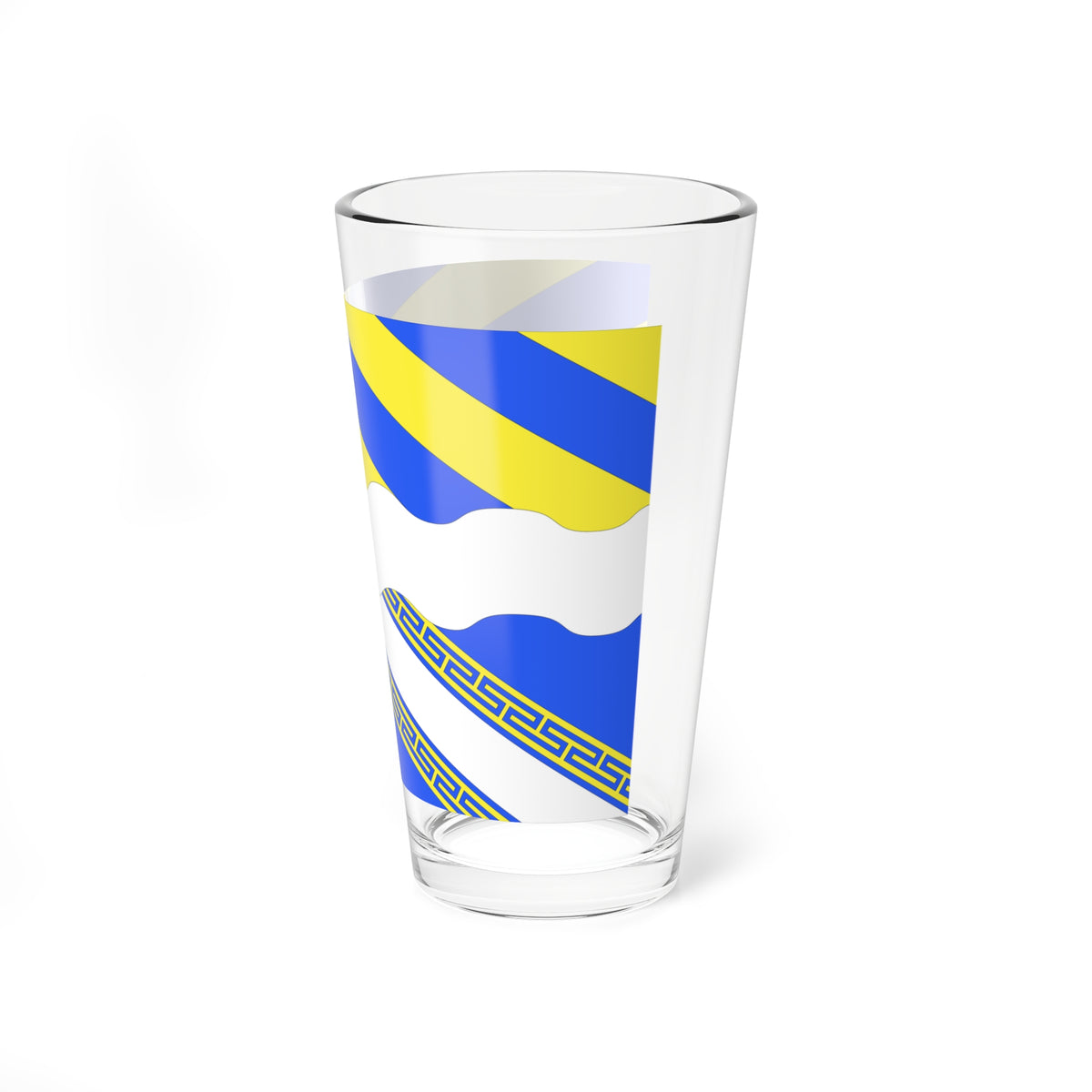 Drapeau fr departement Aisne (France) Pint Glass 16oz