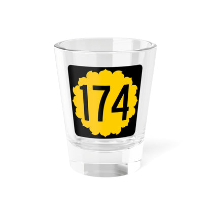 K-174 1968 (Kansas) (Road Sign) Shot Glass 1.5oz
