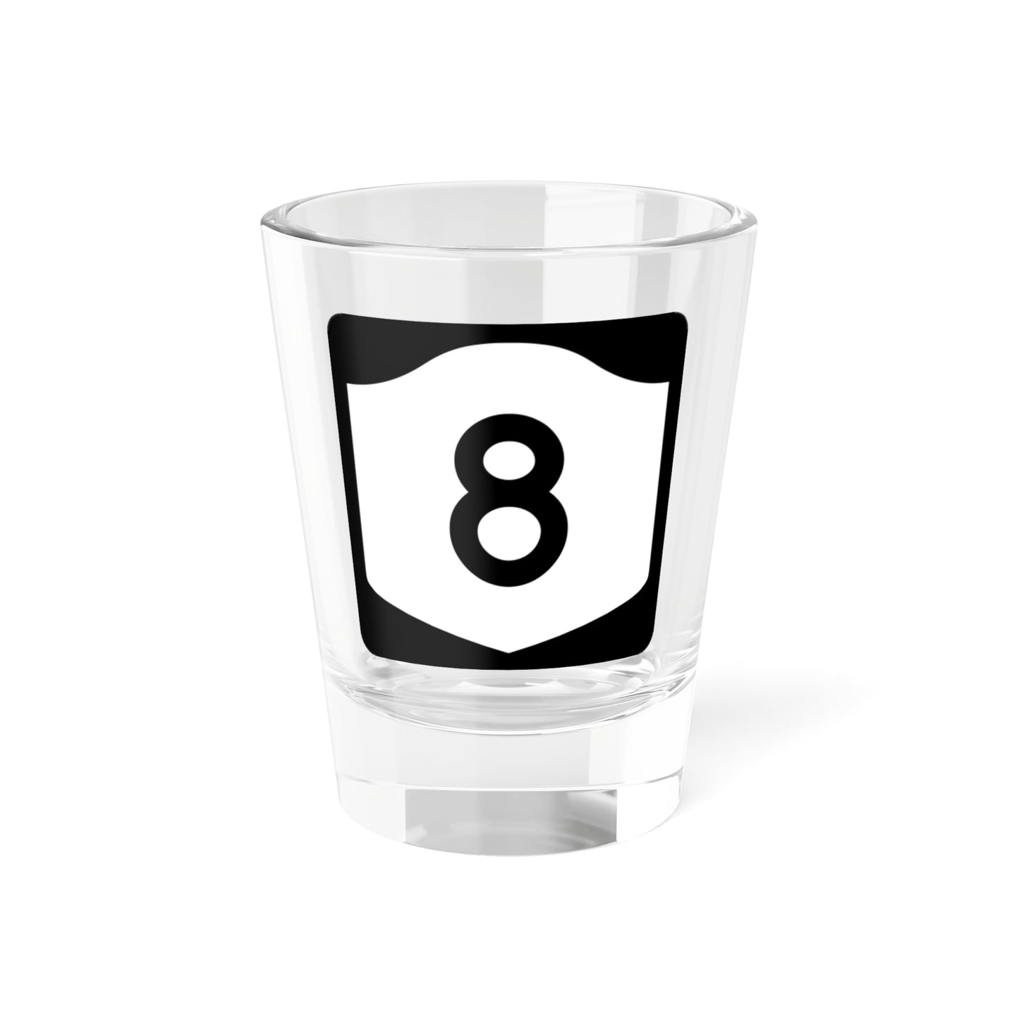 NY-8 (New York) (Road Sign) Shot Glass 1.5oz