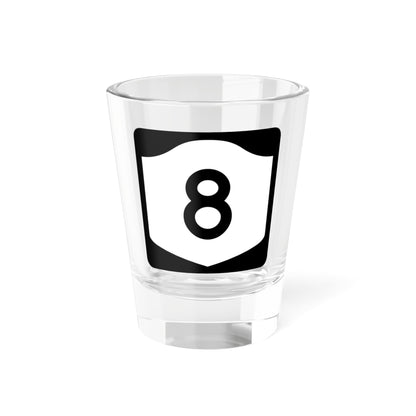 NY-8 (New York) (Road Sign) Shot Glass 1.5oz