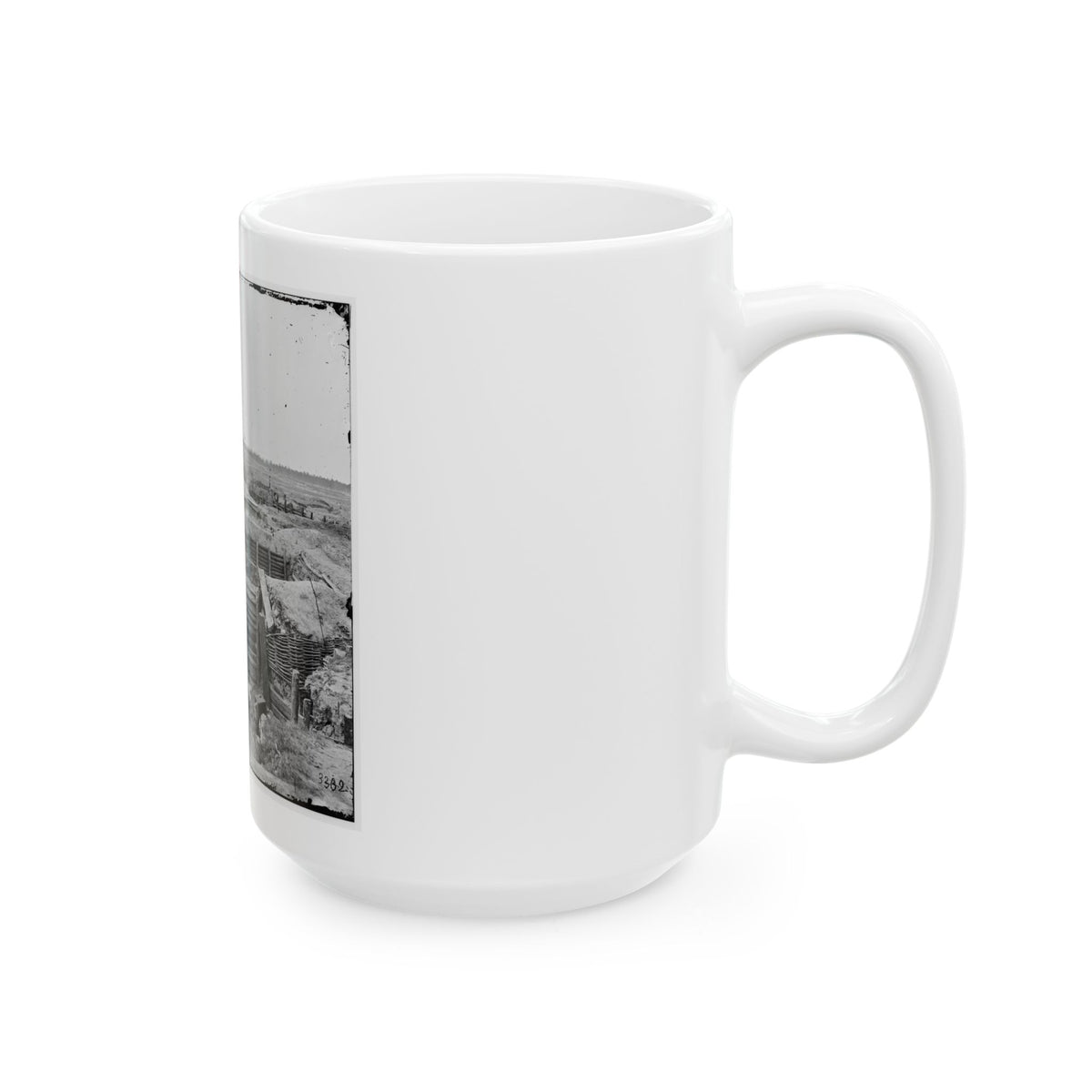 Petersburg, Va. Confederate Fortifications With Chevaux-De-Frise Beyond (U.S. Civil War) White Coffee Mug