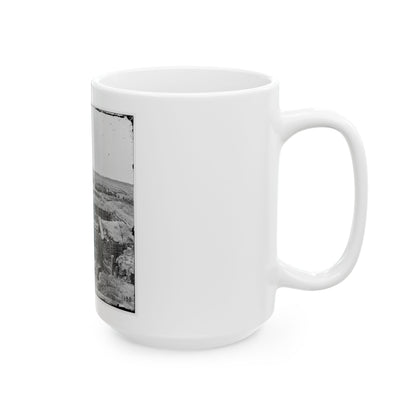 Petersburg, Va. Confederate Fortifications With Chevaux-De-Frise Beyond (U.S. Civil War) White Coffee Mug