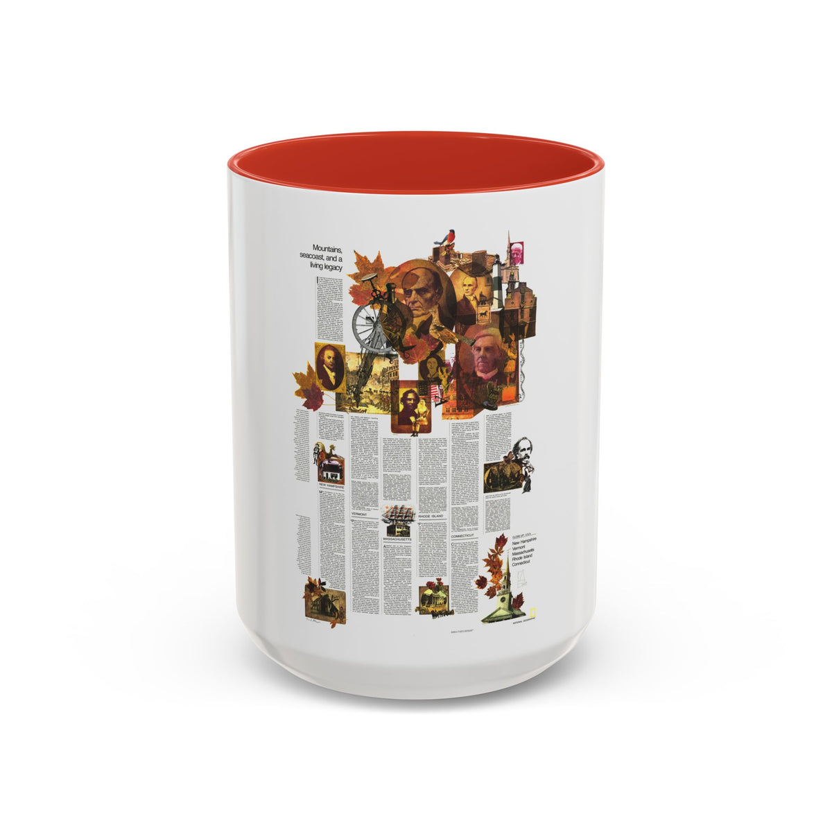 USA - Western New England 2 (1975) (Map) Accent Coffee Mug