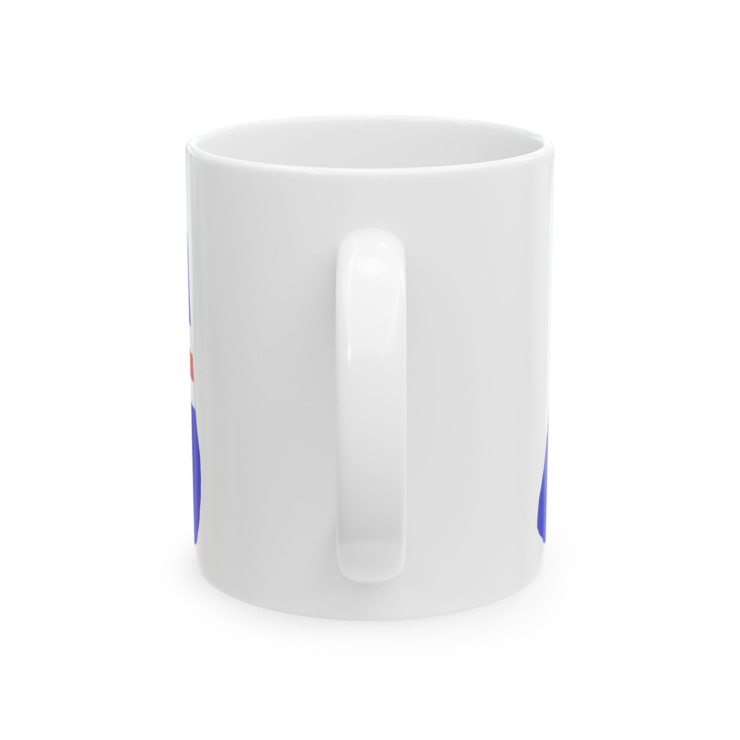 Jarvis Island flag map local (United States) White Coffee Mug