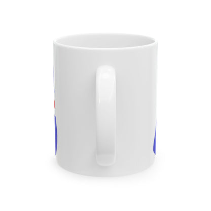 Jarvis Island flag map local (United States) White Coffee Mug