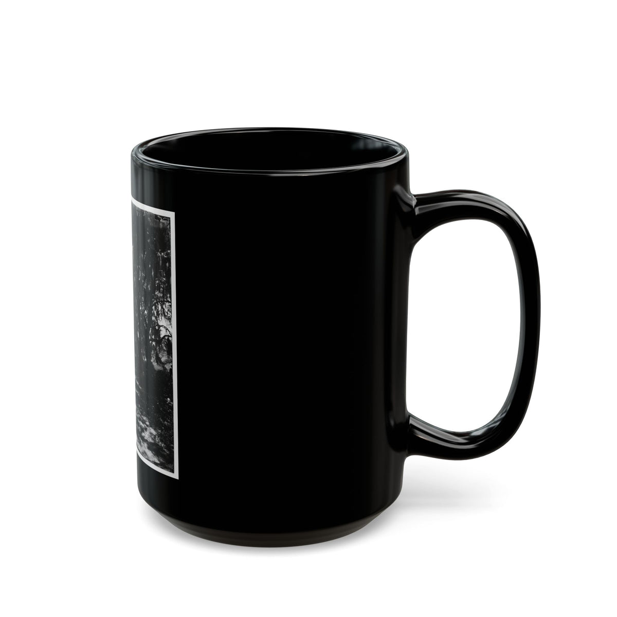 Beaufort, Port Royal Island, South Carolina. Live Oak Avenue Robert B. Rhett's Plantation (U.S. Civil War) Black Coffee Mug