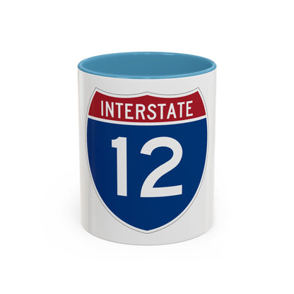 Interstate 12 (U.S. Highways) Accent Coffee Mug