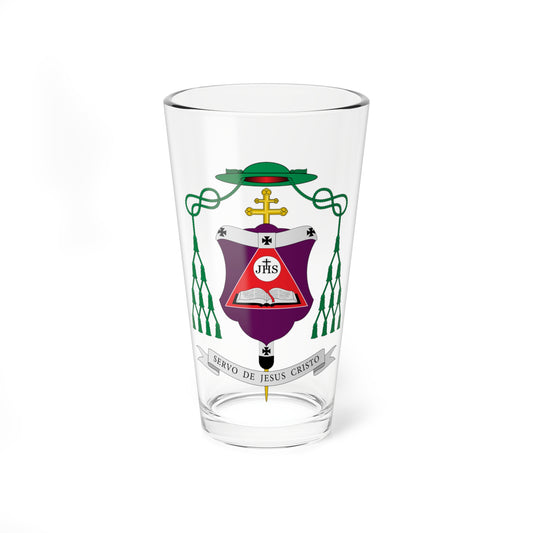 Escudo de Adelar Baruffi (Spain) (Coat of Arms) Pint Glass 16oz