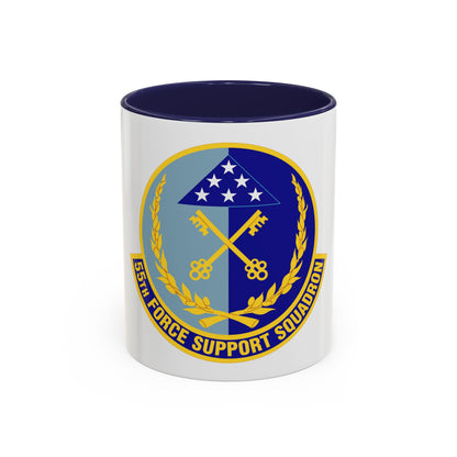 55th Force Support Squadron (U.S. Air Force) Accent Coffee Mug