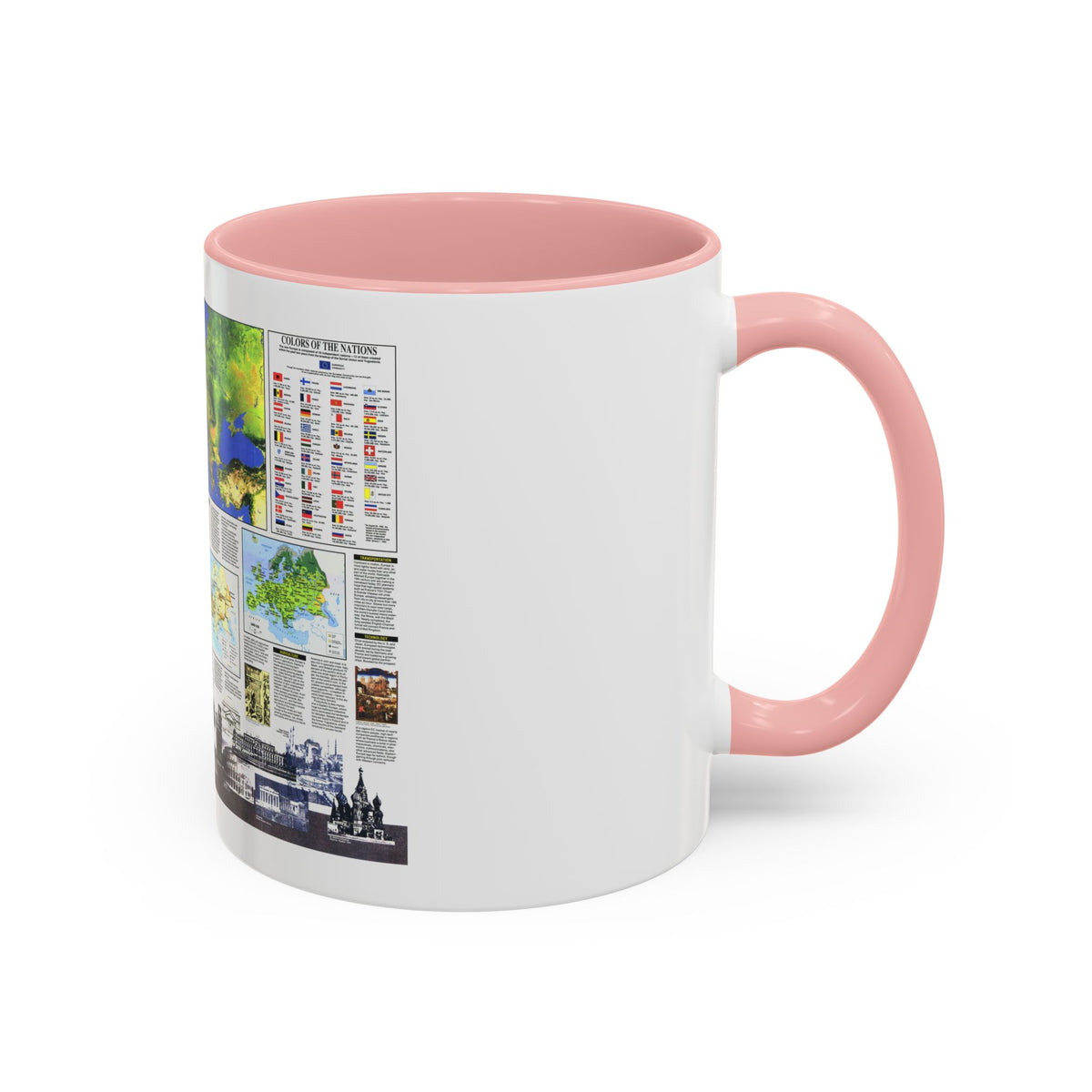 Europe, The New (1992) (Map) Accent Coffee Mug
