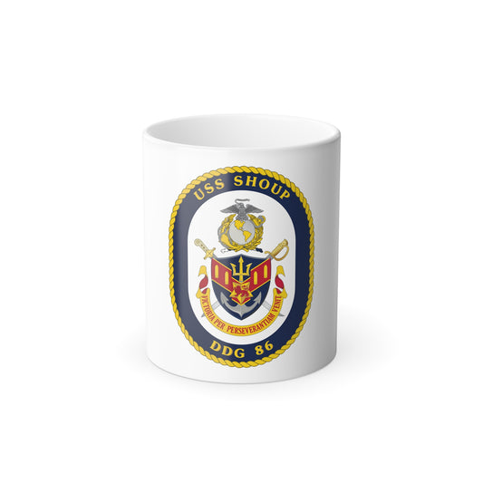 USS Shoup DDG 86 Crest (U.S. Navy) Color Changing Mug 11oz