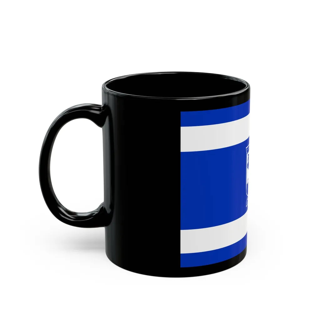 Flag of Holon Israel - Black Coffee Mug-Go Mug Yourself