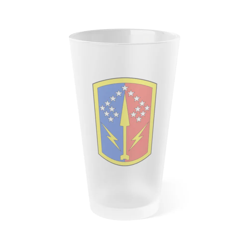 174th Air Defense Artillery Brigade (U.S. Army) Frosted Pint Glass 16oz-Go Mug Yourself