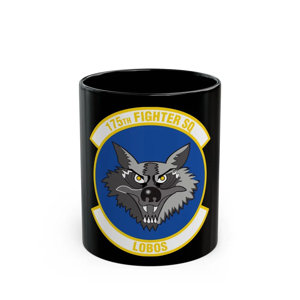 175 Fighter Squadron (U.S. Air Force) Black Coffee Mug-11oz-Go Mug Yourself