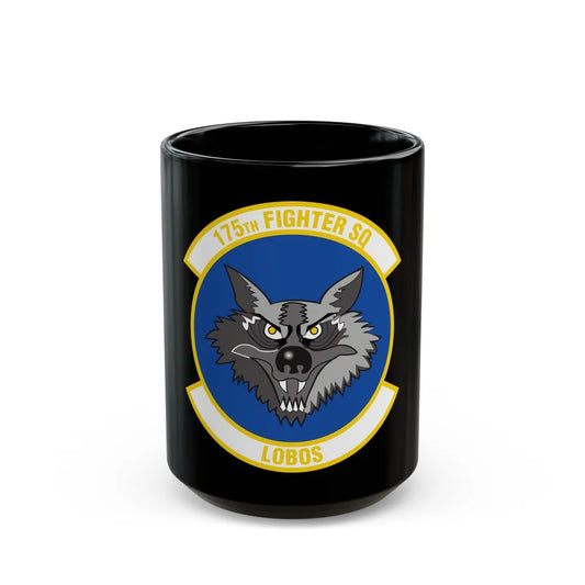 175 Fighter Squadron (U.S. Air Force) Black Coffee Mug-15oz-Go Mug Yourself