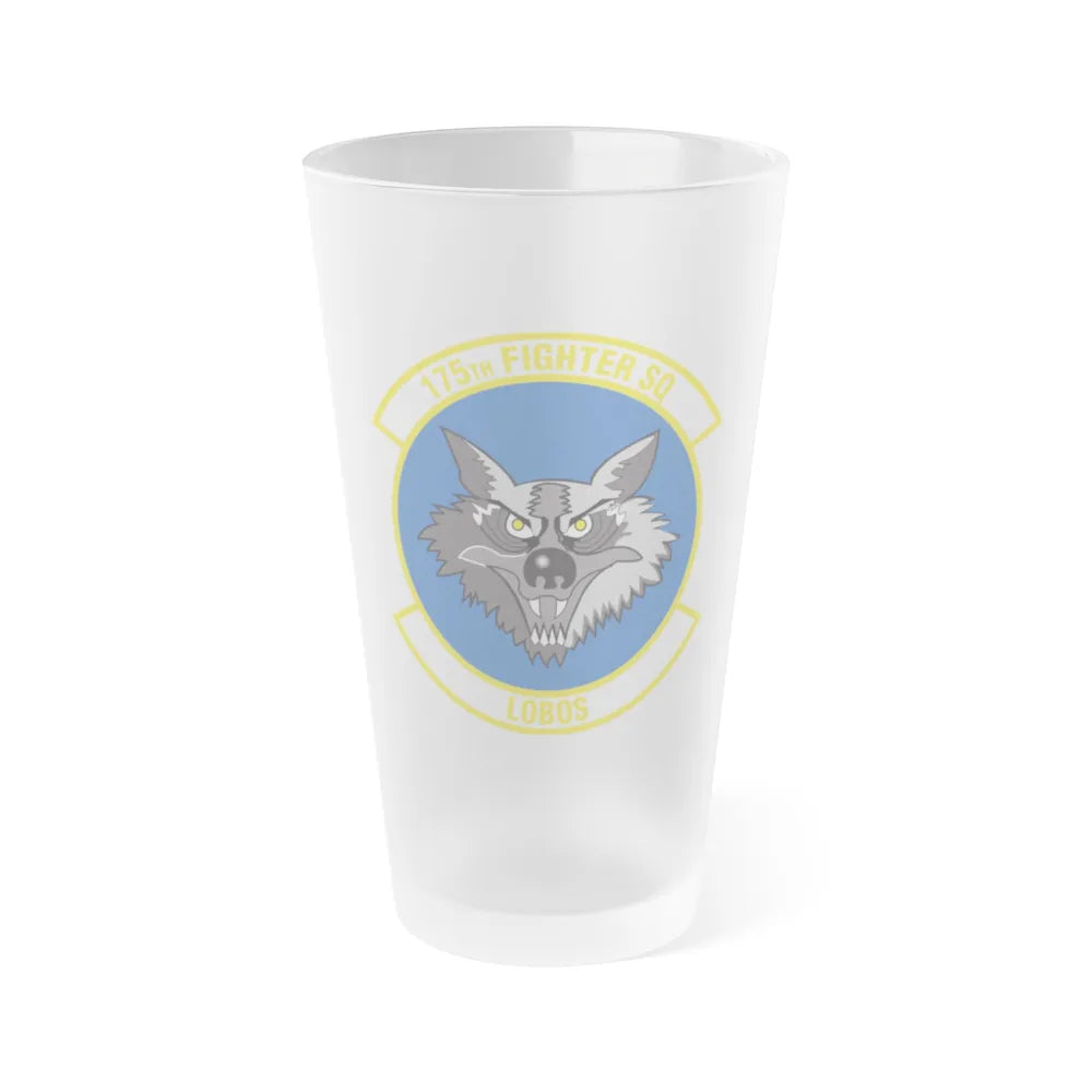 175 Fighter Squadron (U.S. Air Force) Frosted Pint Glass 16oz-16oz-Frosted-Go Mug Yourself